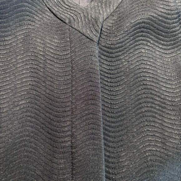 EMANUEL UNGARO Sz 6 Textured Pattern Lined Longer Line Smooth Lapel Blazer - Picture 9 of 10